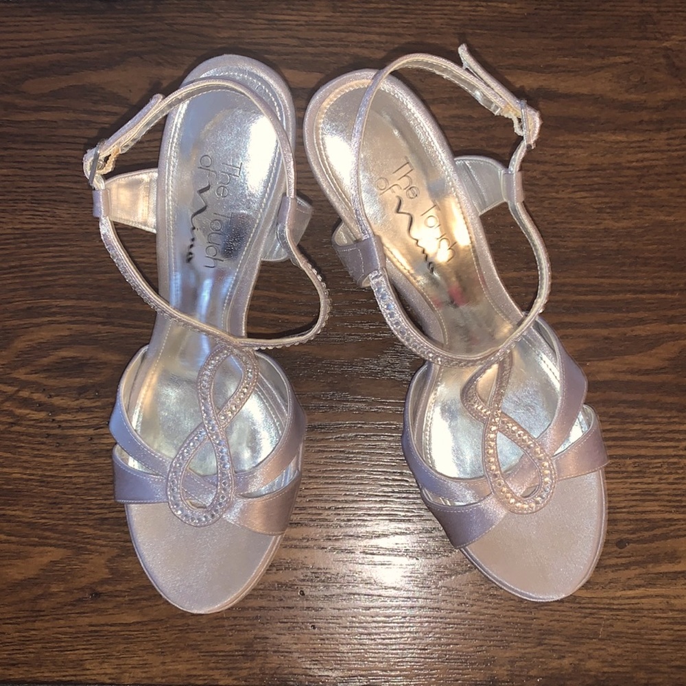 Silver Heels Size 8